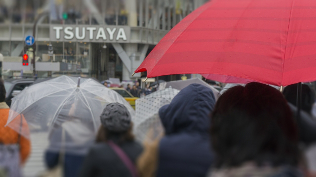 渋谷で見た赤い傘 | デートの日も気にせず楽しめる女性の雨の日コーデ5選！ | 高級交際クラブTen Carat「10カラットコラム」