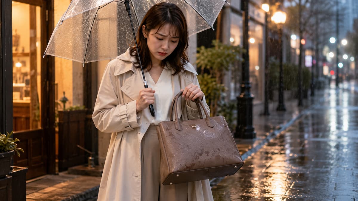 革製品の服やバックはNG！ | 梅雨ドキでもオシャレしたい。雨の日に気をつけるコーデポイント | 高級交際クラブTen Carat「10カラットブログ」
