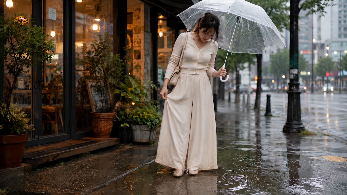 ロングスカートや足が隠れる長さのパンツはNG！ | 梅雨ドキでもオシャレしたい。雨の日に気をつけるコーデポイント | 高級交際クラブTen Carat「10カラットブログ」